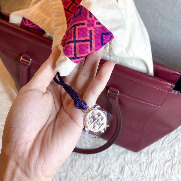 nwt Tory Burch Parker large leather satchel - Picture 6 of 7